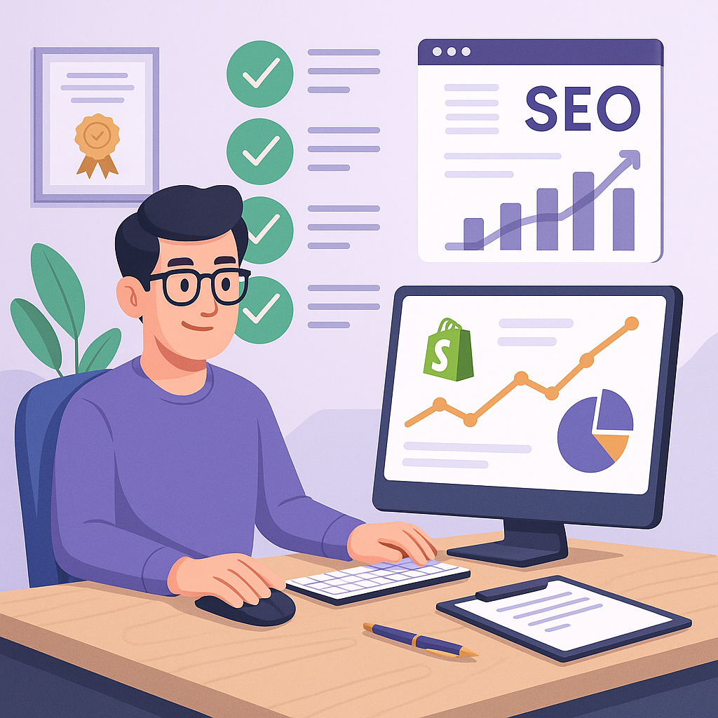 Shopify SEO experts working on store optimization